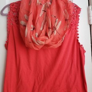 Women's coral shirt